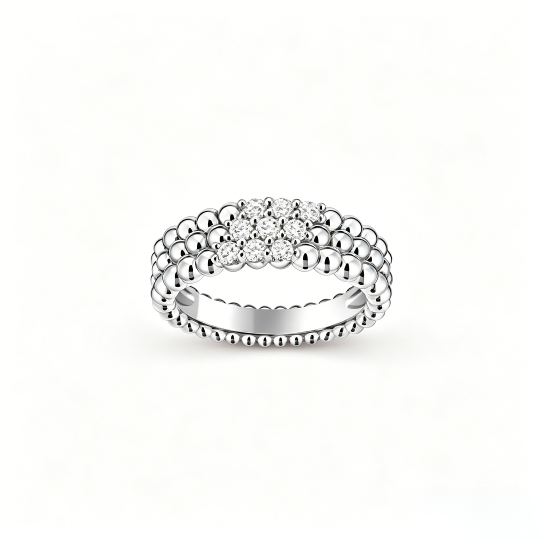 [Renovia Jewelry] THREE-ROW DIAMOND RING