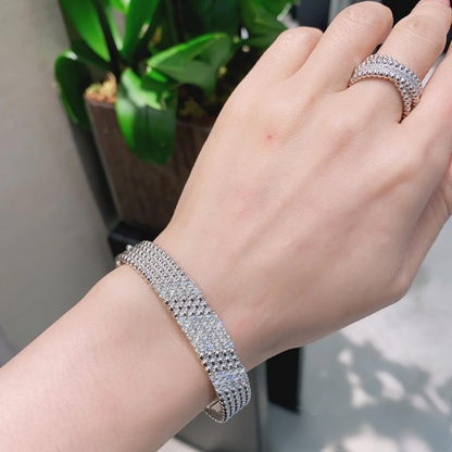 [Renovia Jewelry]  FIVE-ROW DIAMOND BRACELET