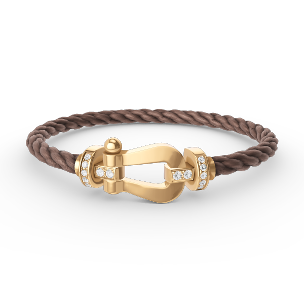 [Renovia Jewelry]FORCE LARGE HORSESHOE HALF DIAMOND BRACELET GOLD