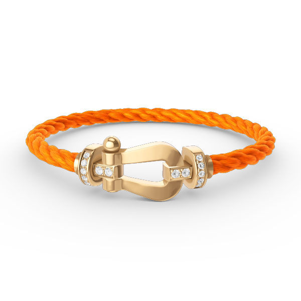 [Renovia Jewelry]FORCE LARGE HORSESHOE HALF DIAMOND BRACELET GOLD