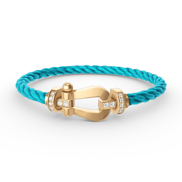 [Renovia Jewelry]FORCE LARGE HORSESHOE HALF DIAMOND BRACELET GOLD