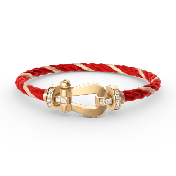 [Renovia Jewelry]FORCE LARGE HORSESHOE HALF DIAMOND BRACELET GOLD