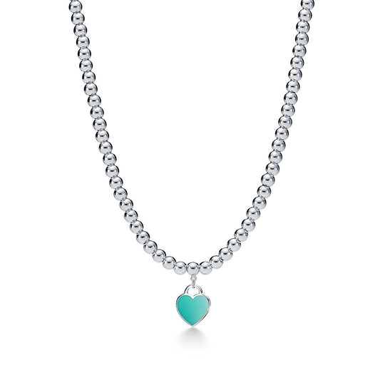[Renovia Jewelry]RETURN TO TIF SILVER BEAD NECKLACE