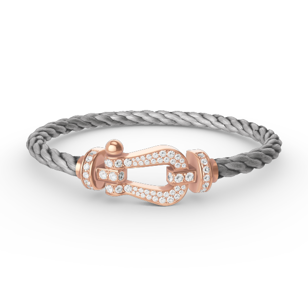 [Renovia Jewelry]FORCE LARGE HORSESHOE FULL DIAMOND BRACELET ROSE GOLD
