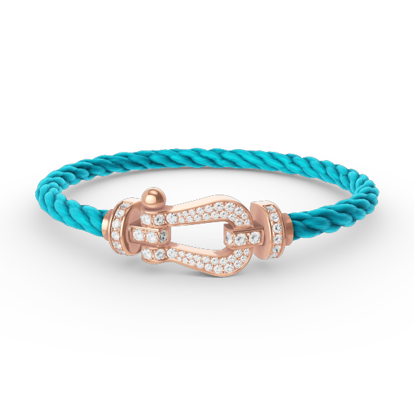 [Renovia Jewelry]FORCE LARGE HORSESHOE FULL DIAMOND BRACELET ROSE GOLD