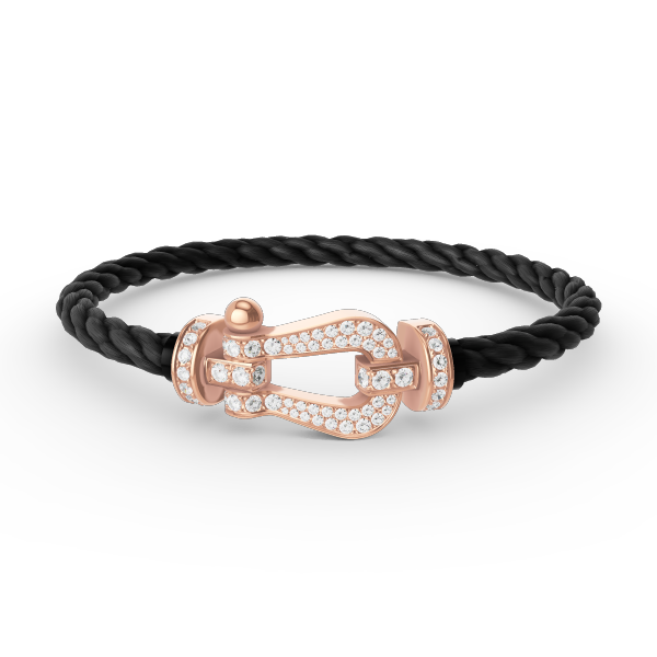 [Renovia Jewelry]FORCE LARGE HORSESHOE FULL DIAMOND BRACELET ROSE GOLD