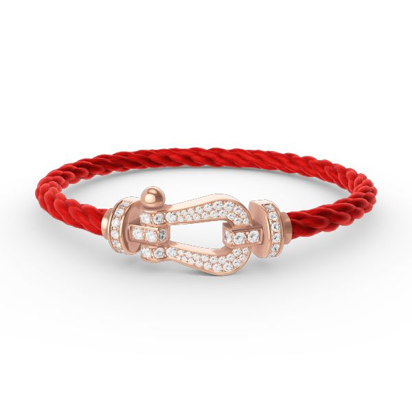 [Renovia Jewelry]FORCE LARGE HORSESHOE FULL DIAMOND BRACELET ROSE GOLD