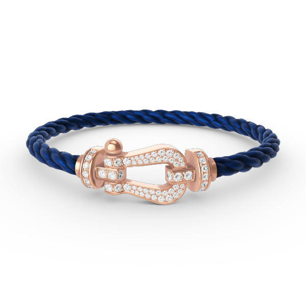 [Renovia Jewelry]FORCE LARGE HORSESHOE FULL DIAMOND BRACELET ROSE GOLD