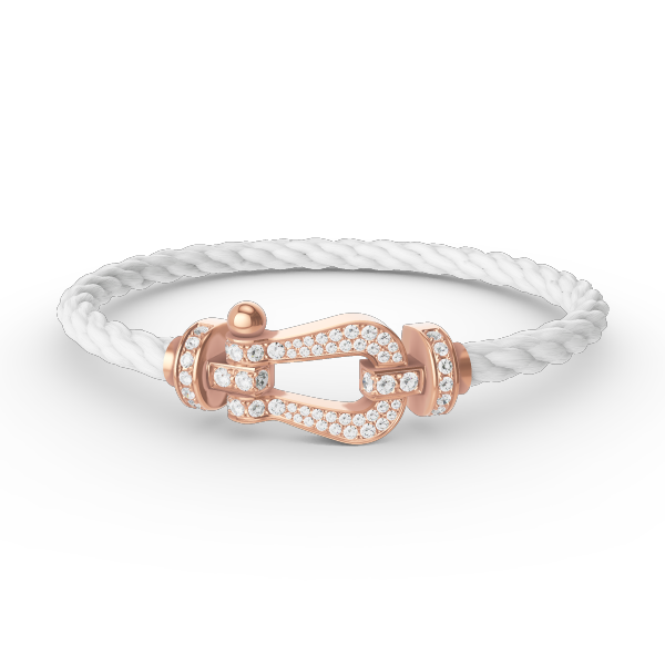 [Renovia Jewelry]FORCE LARGE HORSESHOE FULL DIAMOND BRACELET ROSE GOLD