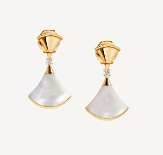 [Renovia Jewelry]DREAM MOP 1 DIAMOND EARRINGS