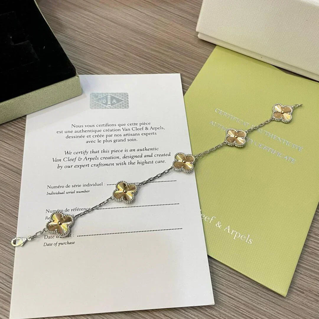 [Renovia Jewelry] CLOVER 5 MOTIF LASER BRACELET COLLECTION