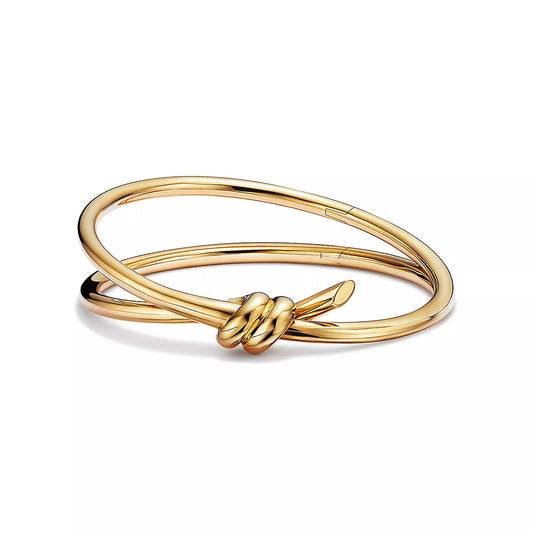 [Renovia Jewelry]KNOT DOUBLE ROWS BRACELET