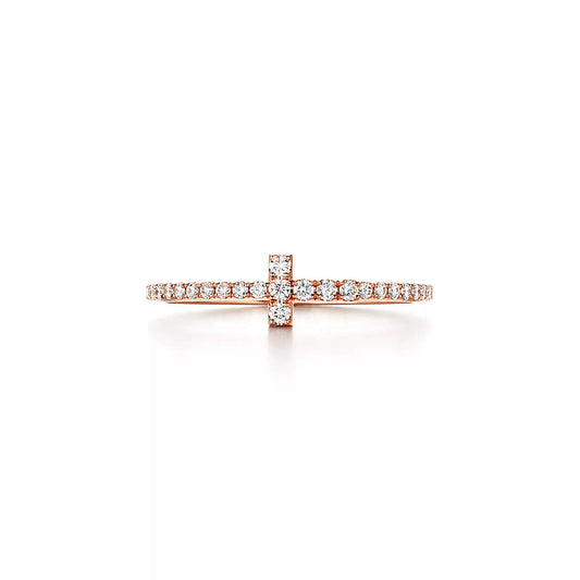 [Renovia Jewelry]T RING DIAMOND PINK GOLD