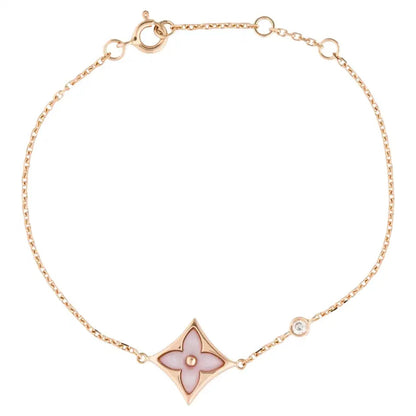 [Renovia Jewelry]STAR 1 DIAMOND PINK GOLD BRACELET