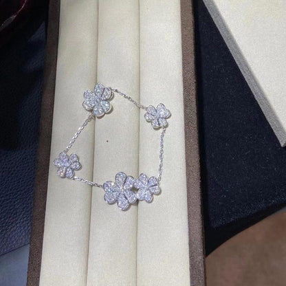 [Renovia Jewelry]FRIVOLE SILVER 5 FLOWERS BRACELET