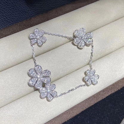 [Renovia Jewelry]FRIVOLE SILVER 5 FLOWERS BRACELET