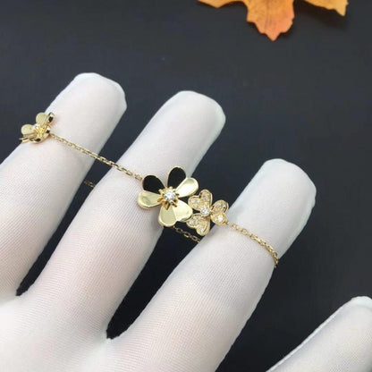 [Renovia Jewelry]FRIVOLE GOLD 5 FLOWERS BRACELET