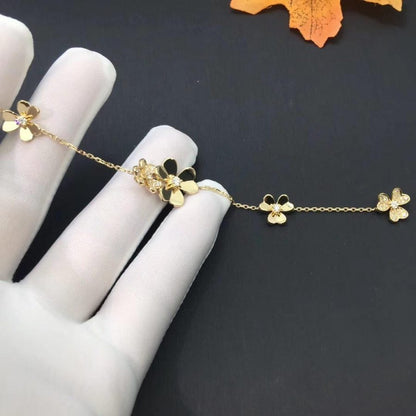 [Renovia Jewelry]FRIVOLE GOLD 5 FLOWERS BRACELET