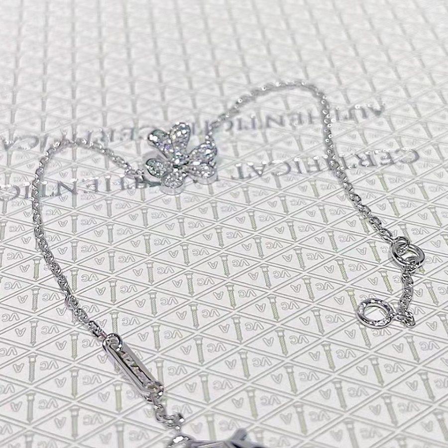 [Renovia Jewelry]FRIVOLE SILVER FLOWER DIAMOND BRACELET
