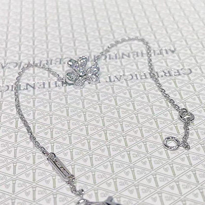 [Renovia Jewelry]FRIVOLE SILVER FLOWER DIAMOND BRACELET