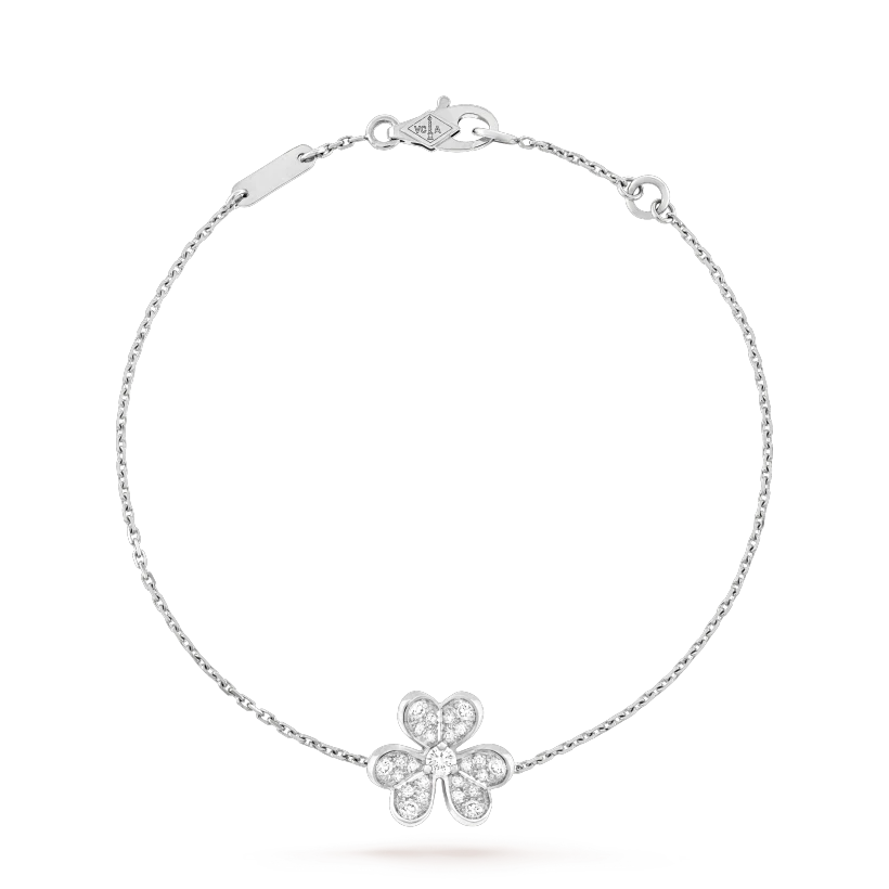 [Renovia Jewelry]FRIVOLE SILVER FLOWER DIAMOND BRACELET