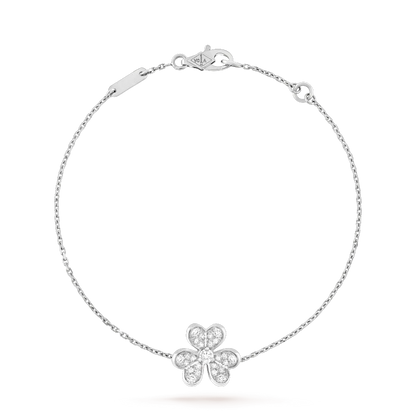 [Renovia Jewelry]FRIVOLE SILVER FLOWER DIAMOND BRACELET