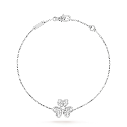 [Renovia Jewelry]FRIVOLE SILVER FLOWER DIAMOND BRACELET