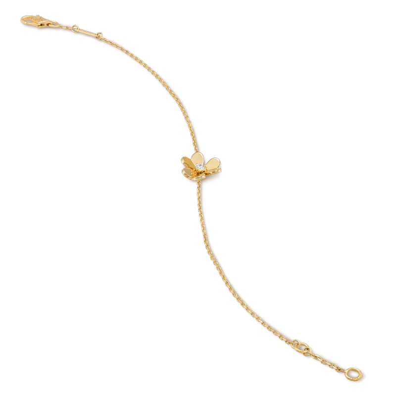 [Renovia Jewelry]FRIVOLE GOLD FLOWER PINK MALACHITE BRACELET