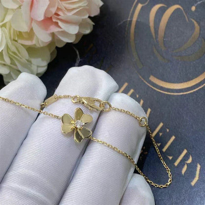 [Renovia Jewelry]FRIVOLE GOLD FLOWER PINK MALACHITE BRACELET