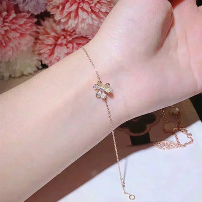[Renovia Jewelry]FRIVOLE GOLD FLOWER DIAMOND BRACELET