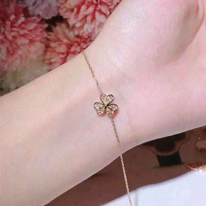 [Renovia Jewelry]FRIVOLE GOLD FLOWER DIAMOND BRACELET
