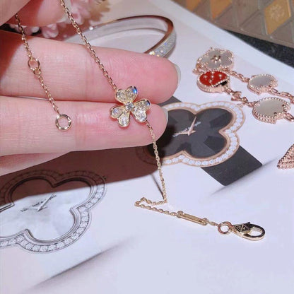 [Renovia Jewelry]FRIVOLE GOLD FLOWER DIAMOND BRACELET