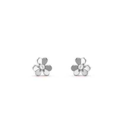 [Renovia Jewelry]FRIVOLE MINI SILVER FLOWER EARRINGS