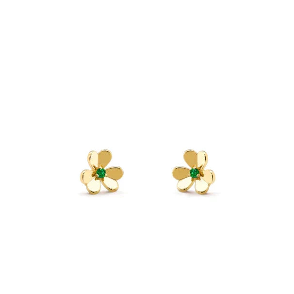 [Renovia Jewelry]FRIVOLE  FLOWER MALACHITE EARRINGS