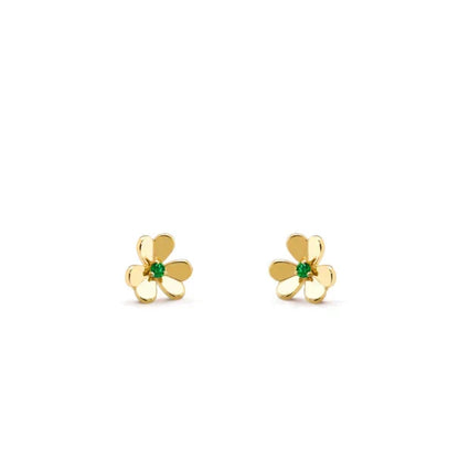 [Renovia Jewelry]FRIVOLE  FLOWER MALACHITE EARRINGS