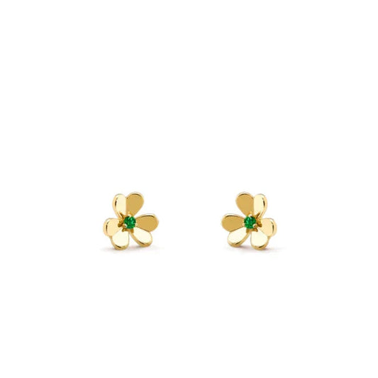 [Renovia Jewelry]FRIVOLE  FLOWER MALACHITE EARRINGS