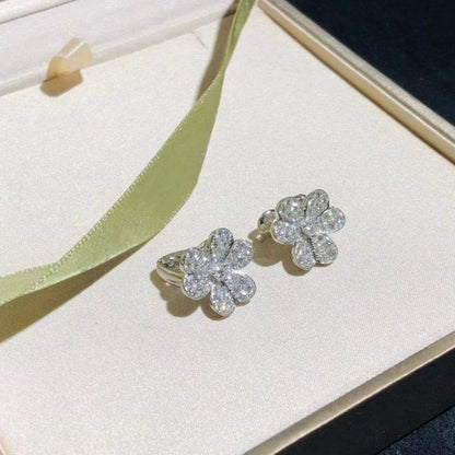 [Renovia Jewelry]FRIVOLE SILVER FLOWER DIAMOND EARRINGS