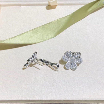 [Renovia Jewelry]FRIVOLE SILVER FLOWER DIAMOND EARRINGS
