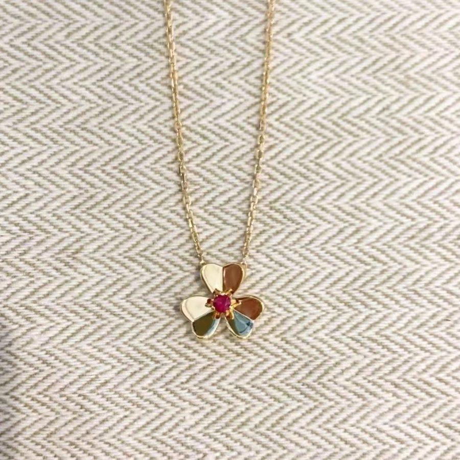 [Renovia Jewelry]FRIVOLE GOLD FLOWER NECKLACE