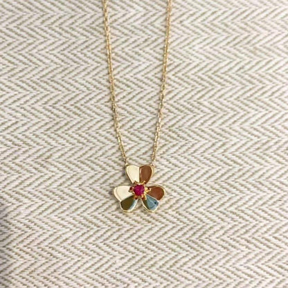 [Renovia Jewelry]FRIVOLE GOLD FLOWER NECKLACE