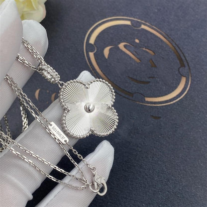 [Renovia Jewelry]CLOVER 25MM SILVER BIG CLOVER NECKLACE
