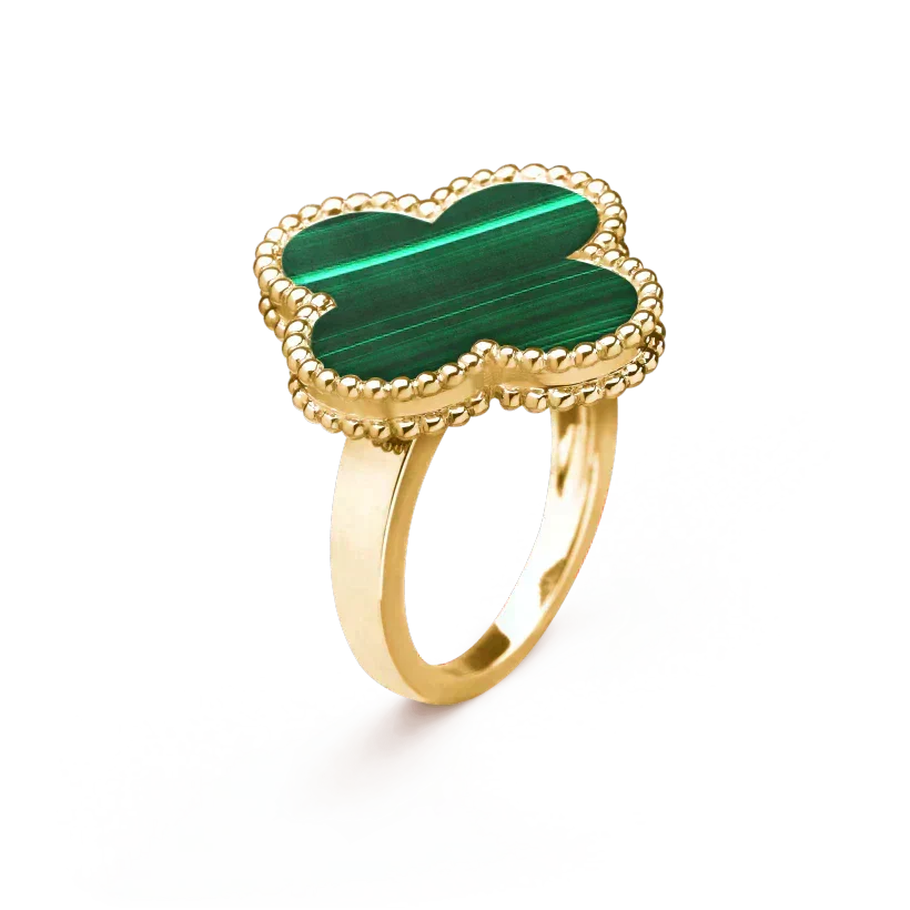 [Renovia Jewelry]CLOVER MALACHITE RING