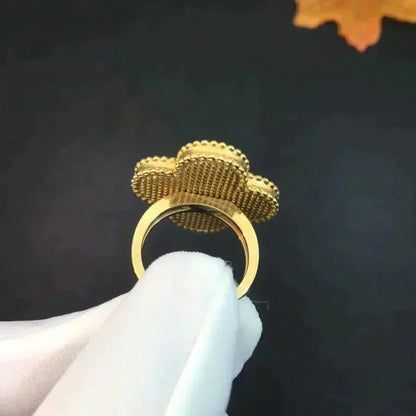 [Renovia Jewelry]CLOVER MALACHITE RING
