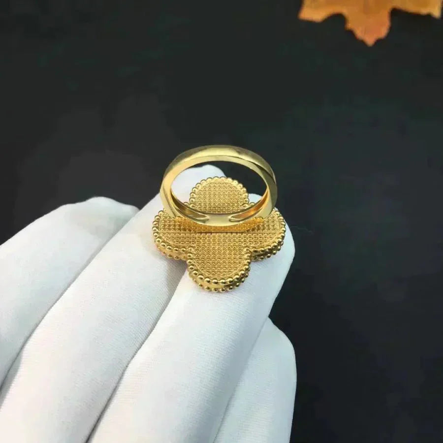 [Renovia Jewelry]CLOVER MALACHITE RING