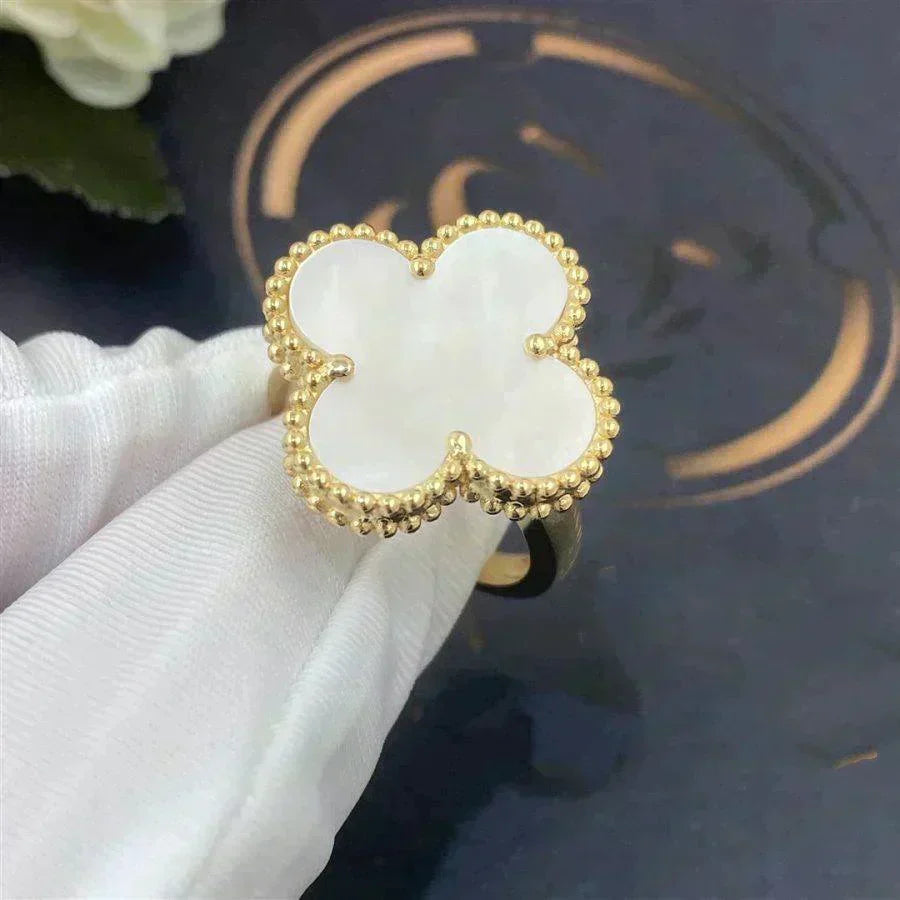 [Renovia Jewelry]CLOVER WHITE MOP RING