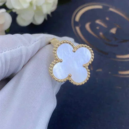 [Renovia Jewelry]CLOVER WHITE MOP RING