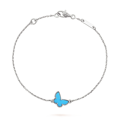 [Renovia Jewelry]BUTTERFLY TURQUOISE BUTTERFLY BRACELET SILVER