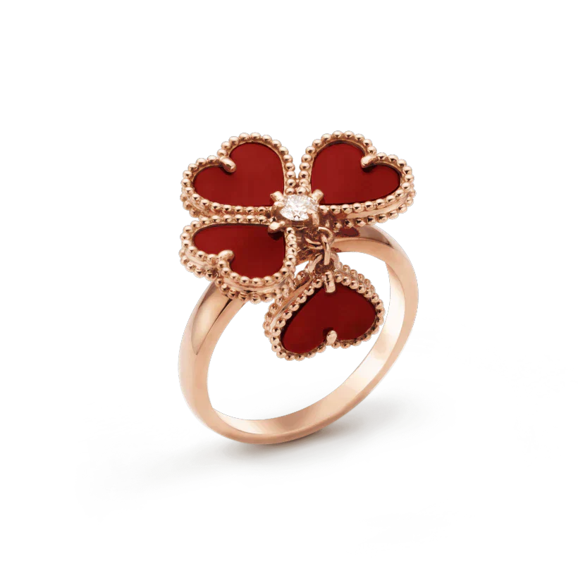 [Renovia Jewelry]SWEET CLOVER CARNELIAN RING