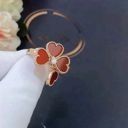 [Renovia Jewelry]SWEET CLOVER CARNELIAN RING