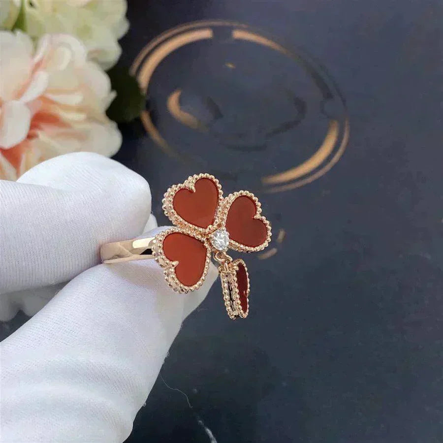 [Renovia Jewelry]SWEET CLOVER CARNELIAN RING
